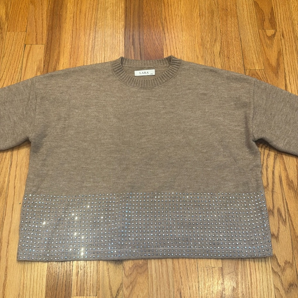 LARA NY Studded 3/4 Sleeve Sweater - Picture 6 of 8